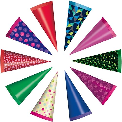 Mini sac rond de 15 cm, couleurs assorties, multicolore