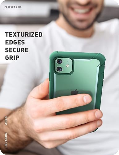 Miniatura 8 de i-Blason Ares - Funda para iPhone 11 de 6.1 pulgadas (2019), funda protectora transparente de doble capa con protector de pantalla integrado (rojo