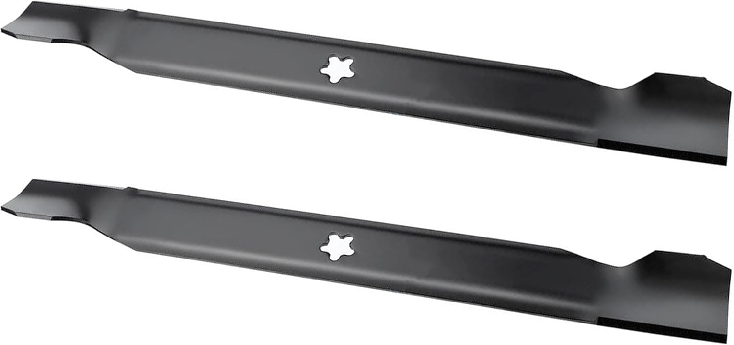 Mr Mower Parts Lawn Mower Blade Set Compatible with Husqvarna Sears Craftsman 21546095 127843 131323 138498 138971 532127843 532131323 532138498 for 42" Cut Deck - 2 Pack