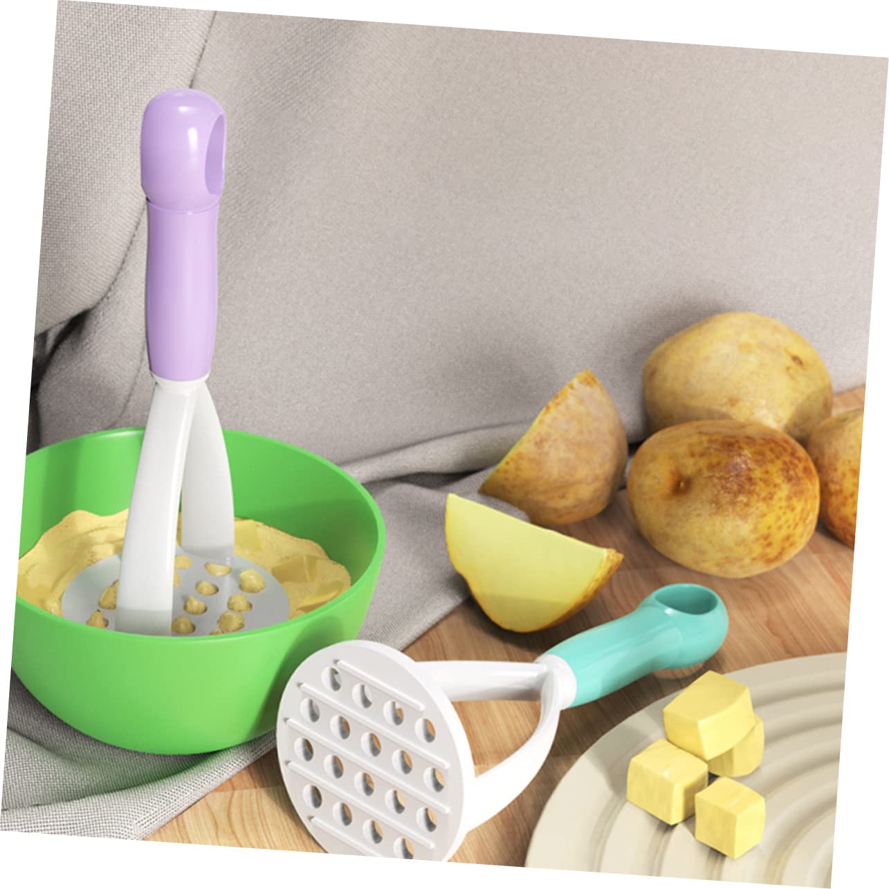 Presse-purée Manuel En Acier Inoxydable - Pour Pommes De Terre, Légumes, Fruits