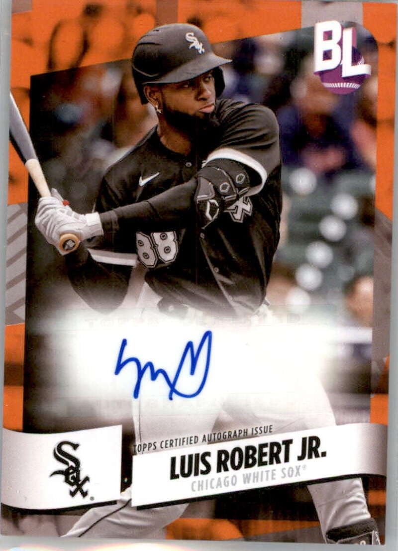 2024 Topps Big League Orange Base Autograph #BEO-LR Luis Robert Jr. Chicago White Sox Official MLB Baseball Card in Raw (NM or Better) condition