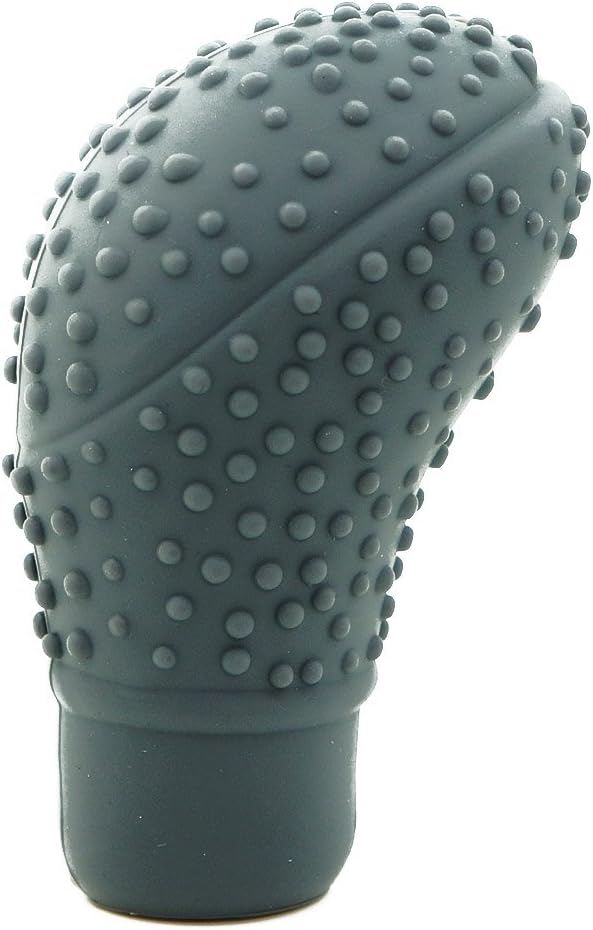 King Company Universal Car Shift Knob Cover Soft Silicone Round Auto Gear Cover Anti-Slip Car Shift Knob Boots 2cm Hole Manual Car Shifter Grey Boot Cover