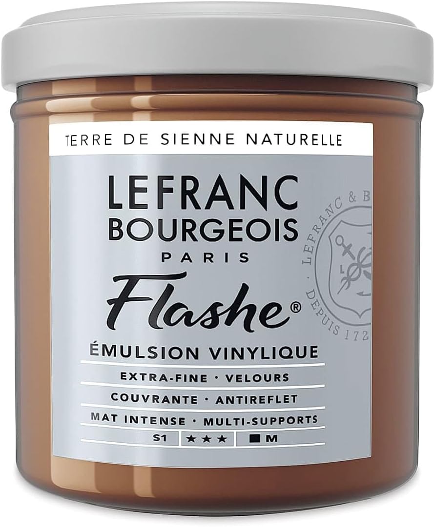 Lefranc Bourgeois Acrylic and Vinyl Colour, White, Acry - Vinylfarbe - 125ml Topf