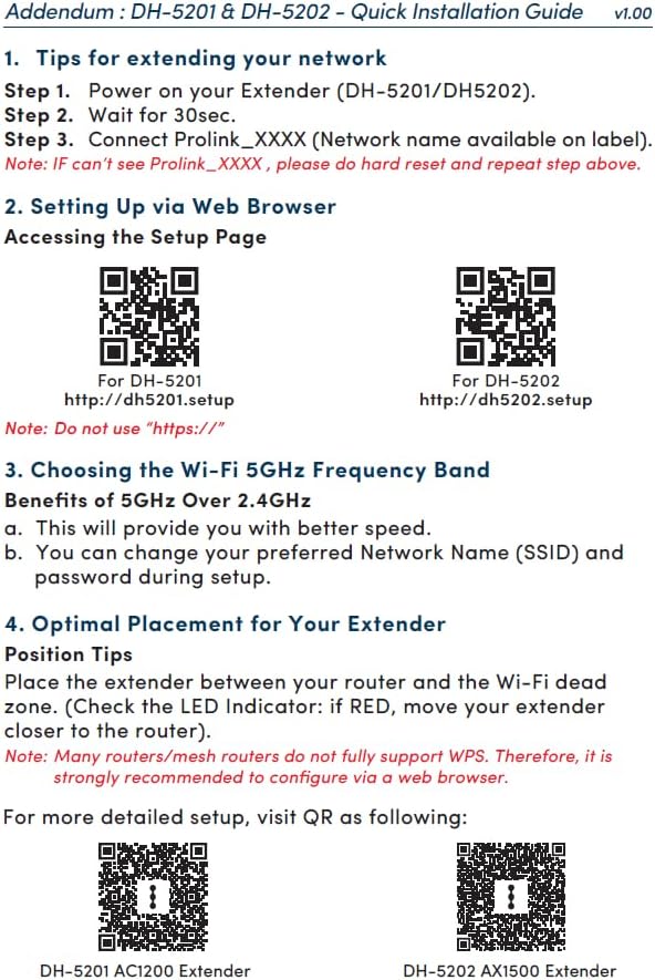 Explanation of the Smart LED Indicator colors on the Prolink Wi-Fi Extender.