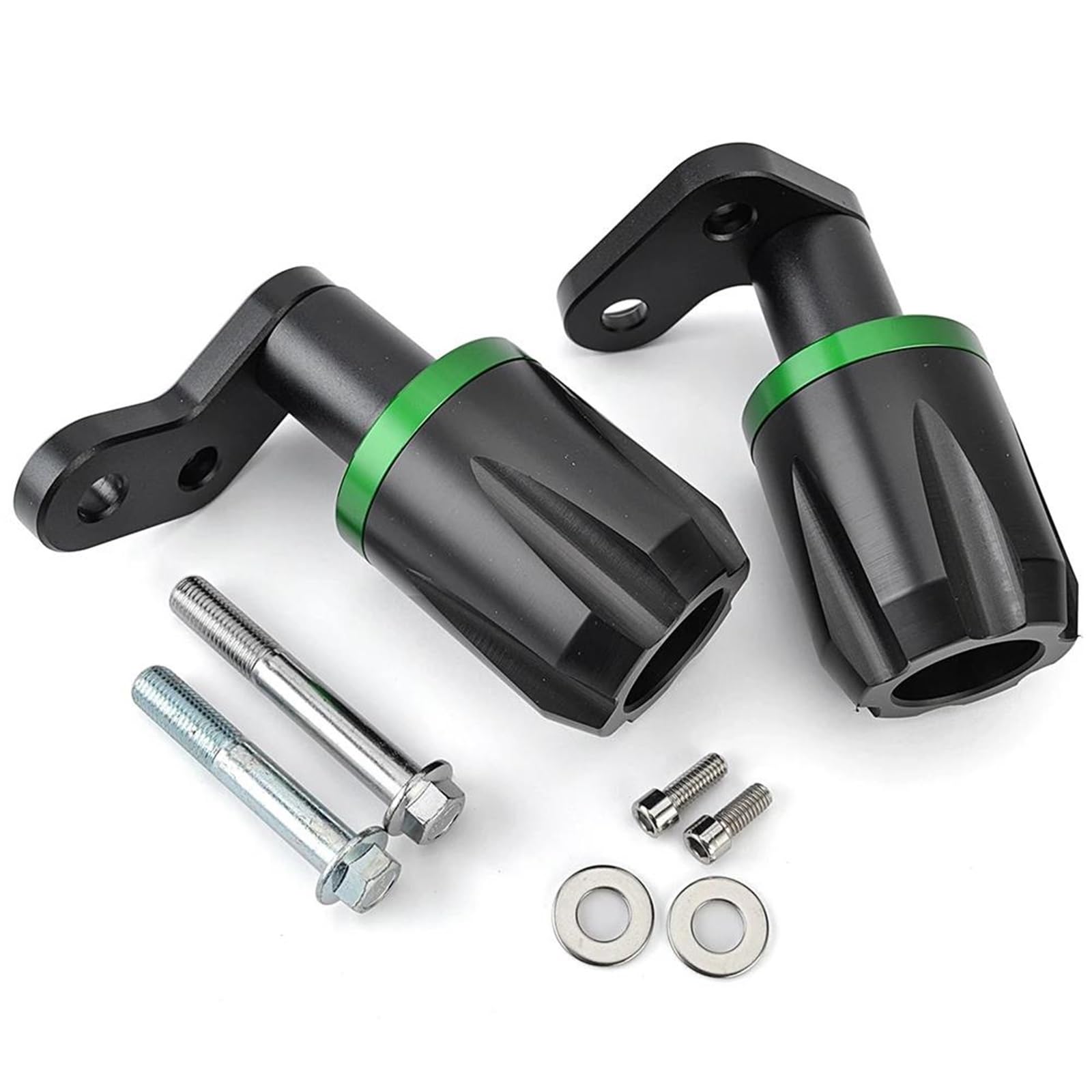 Motorrad-Absturzsicherung, Rahmenschutz, Verkleidungsschutz, Crash Pad, Für Kawasaki Für Ninja ZX6R ZX-6R ZX 6R 2024 2025 Verkleidungsschutz Sturzpads(Schwarz)