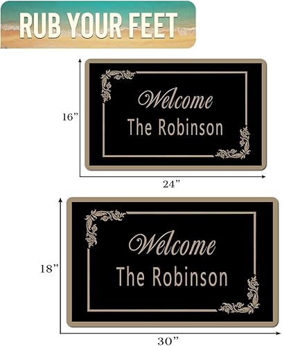 Miniatura 3 de Magimagine Tapete divertido personalizado para puerta de entrada al aire libre, tapetes personalizados para decoración de casa para puerta