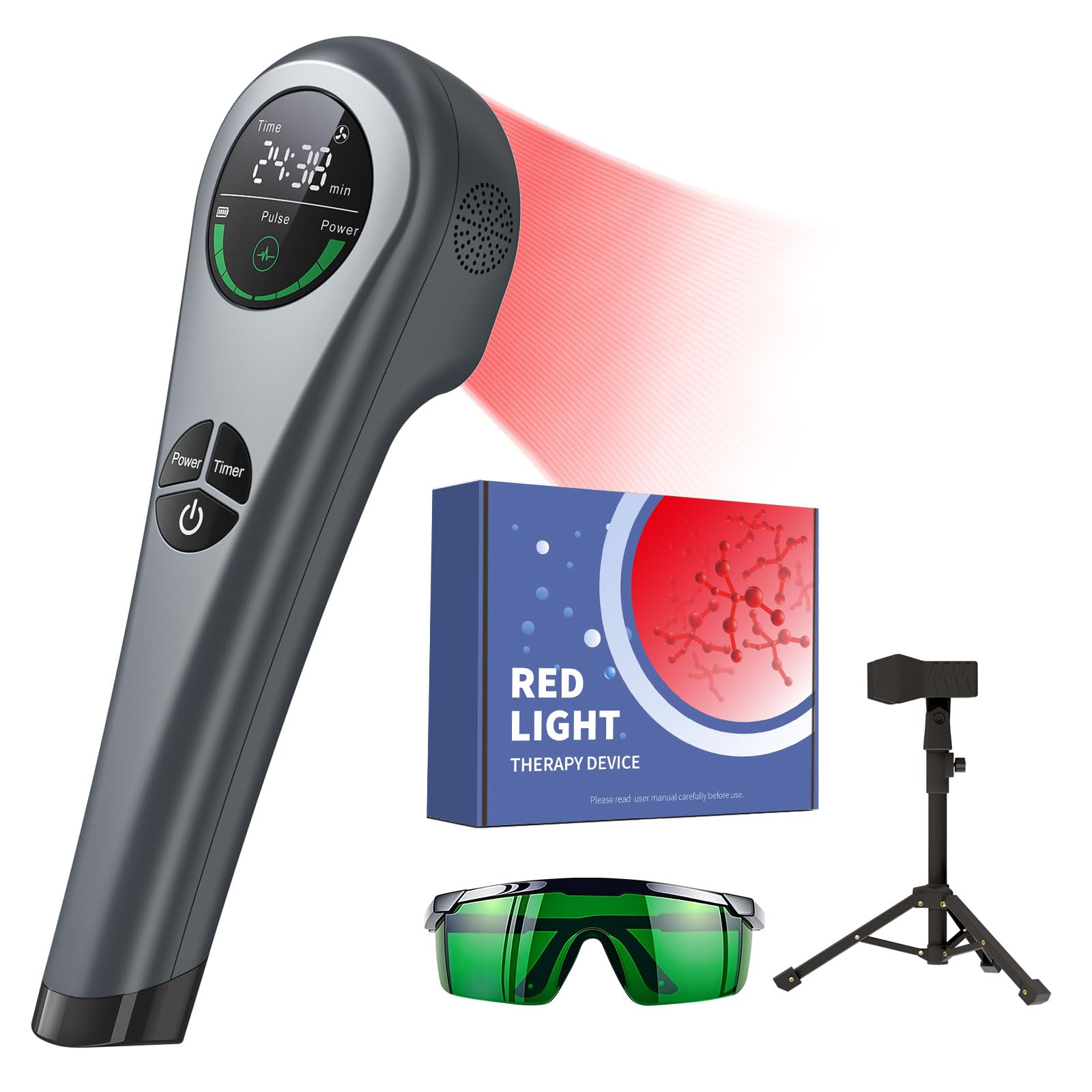 家庭用エキシマライト光線 UVB LIGHT THERAPY DEVICE Amazon.com: LAFCARE Handheld Red Light Therapy with Stand,Near