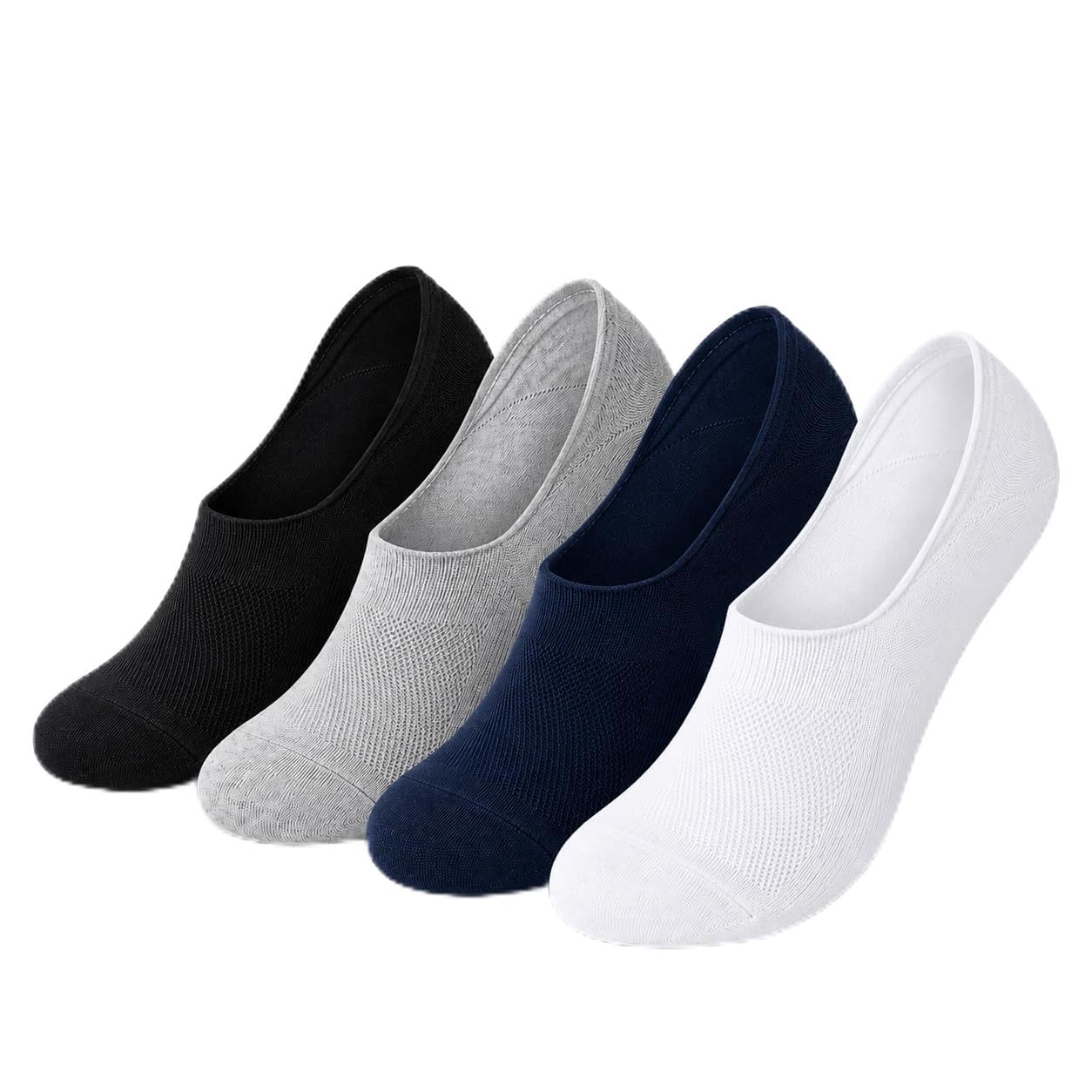 Loafer Socks for Men & Women | Cotton No Show Socks | Breathable Low Cut Invisible Socks for Sneakers, Loafers, Casual Shoes & Daily Wear | Assorted Colours-image-48