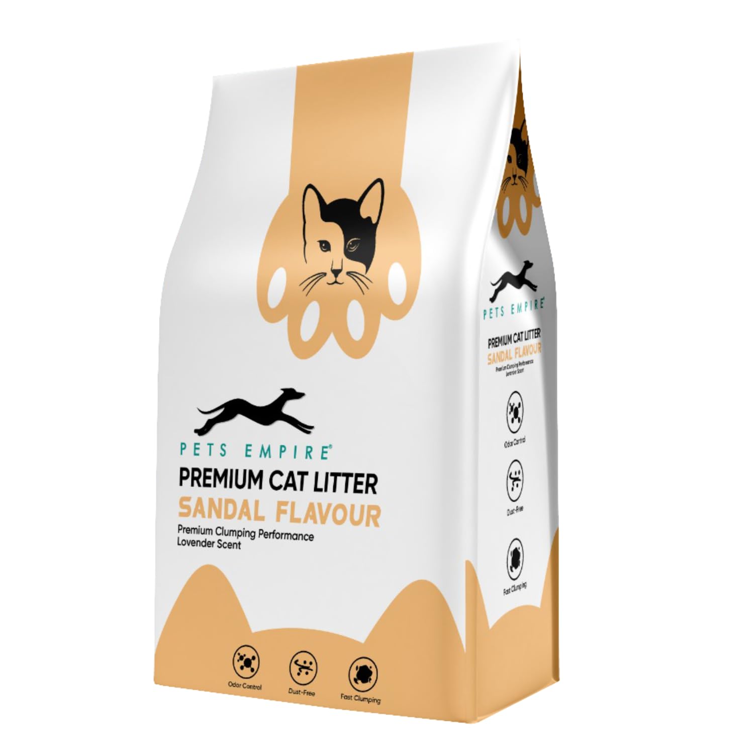 Pets Empire Bentonite Cat Sand Litter (5kg)| Sandal Flavour Scented | Highly Absorbent Natural Mineral | Long Lasting No Dust Kitty Litter | Scoopable, Hard Clumping | for Multiple Cats (B09R23JM7T) Amazon Price History, Amazon Price Tracker