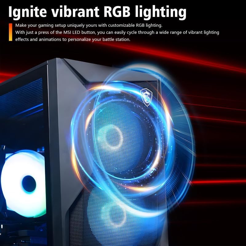 MSI Aegis ZS2 Gaming Desktop PC, AMD Ryzen 9 9900X 12-Core, GeForce RTX 5080 16GB, 64GB DDR5 RAM, 4TB SSD, 360mm Liquid Cooling, 850W 80+ Gold PSU, Wi-Fi 7, Windows 11 Pro,with Keyboard & Mouse