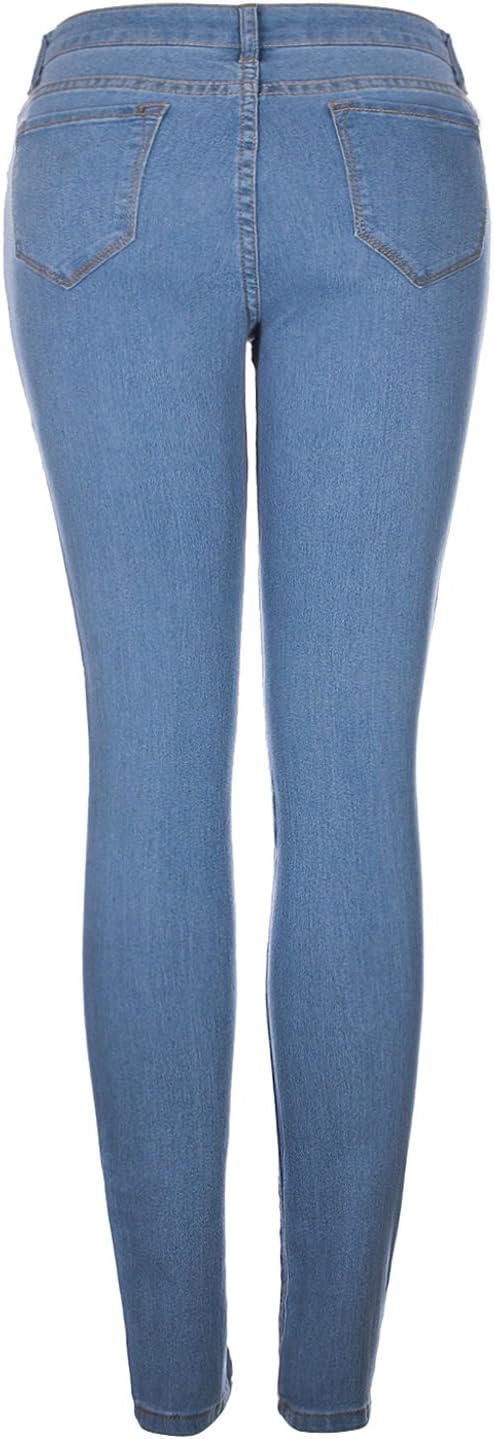 2LUV Women's 5 Pocket Stretch Skinny Jeans True Light Denim 17 - Image 6