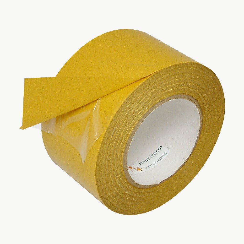 JVCC Double-Sided Film Tape [Acrylic Adhesive] (DC-4109RS): 3 in. (72mm actual) x 60 yds. (Clear)