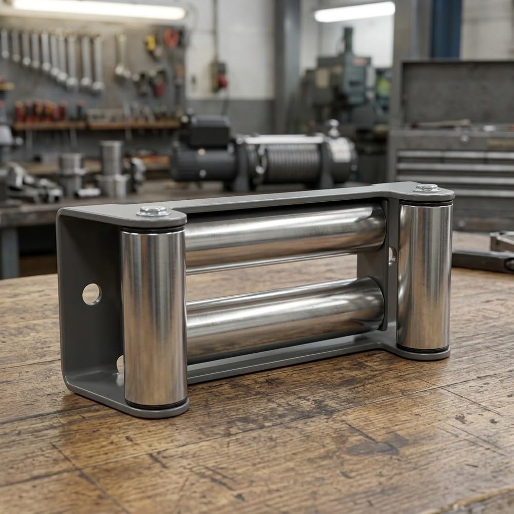 Guide Câble pour treuil Acier Rouleaux Doubles Guide Câble pour(254mm)