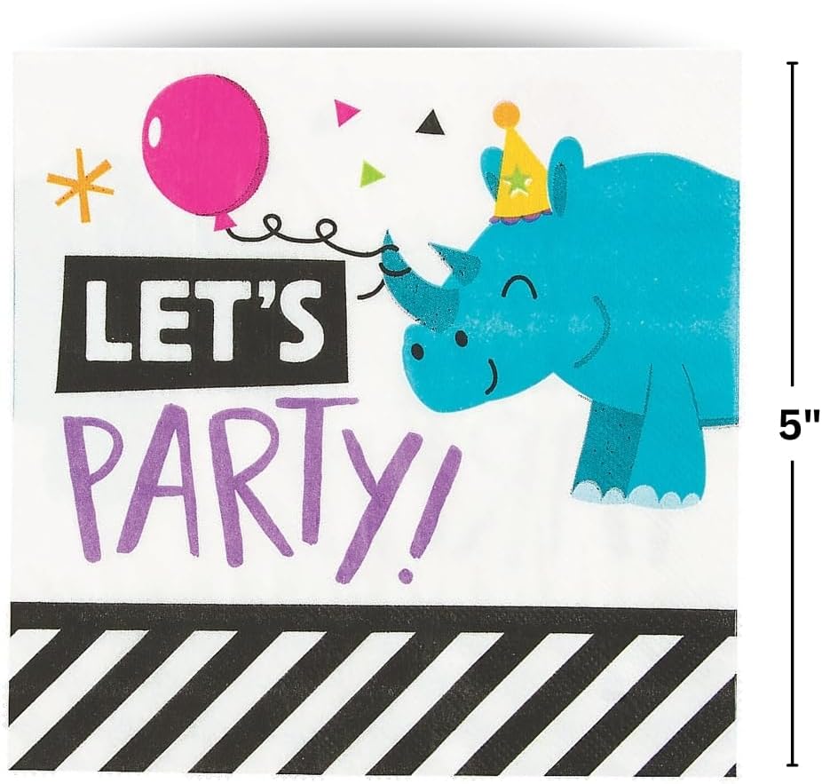 PARTY ANIMAL LUNCHEON NAPKIN - Party Supplies - 16 Pieces