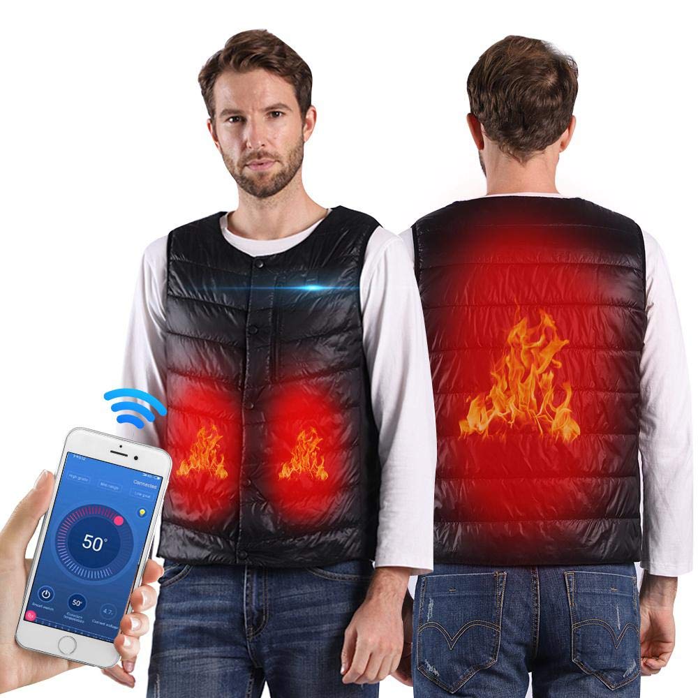 Buy Heating Electric Vest App Control, USB Charging Heated Jacket