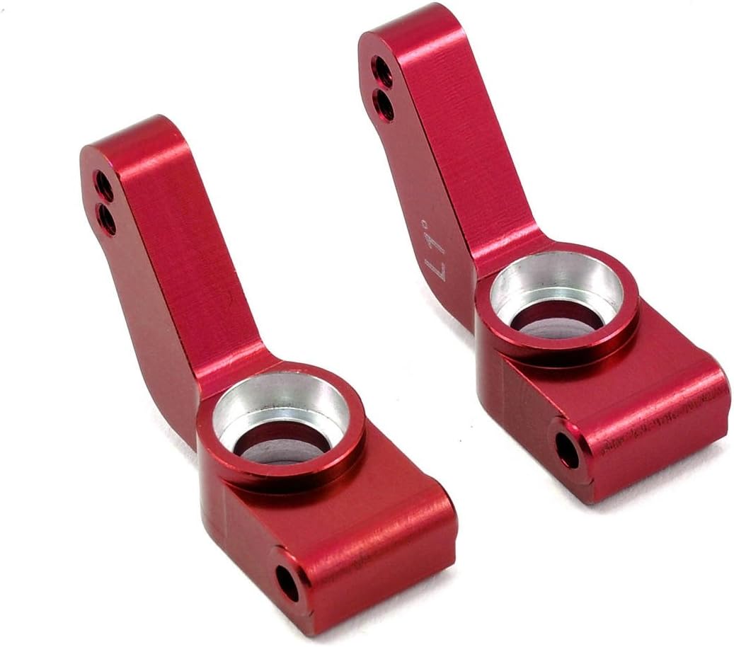 ST3652-T1R Aluminum 1-Degree Toe-In Rear Hub Carriers (Red)