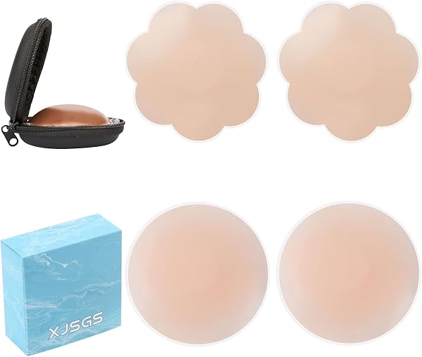 Nipple Covers - Reusable Adhesive Pasties Invisible, Seamless for Party Dresses, Wedding, Daily Wear Comfortable, Waterproof Bra Alternative - 1