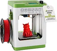 Fully Assembled Mini 3D Printer for Kids and Beginners - Complete Starter Kit with Auto Leveling 3D Printing Machine, 10M PLA Filament, and SD Card - WiFi 3D Home Printer for MAC, Windows, and Linux