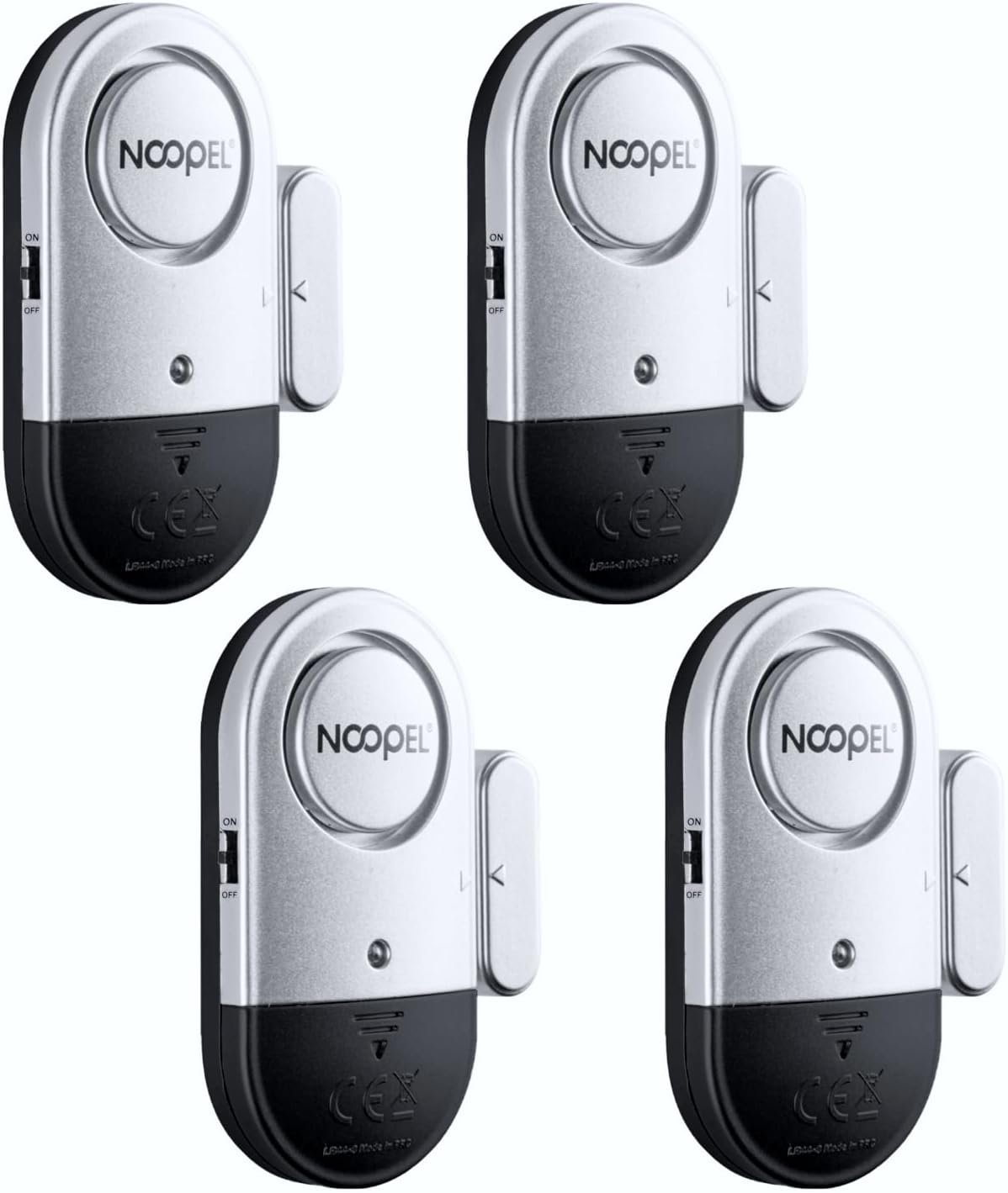 Door Alarms When Opened for Youngsters Security, 4 Pack 120dB Loud Window Sensors for Residence Safety, Pool Alarms, Door Alarm Sensor for Home Resort Sheds Caravans