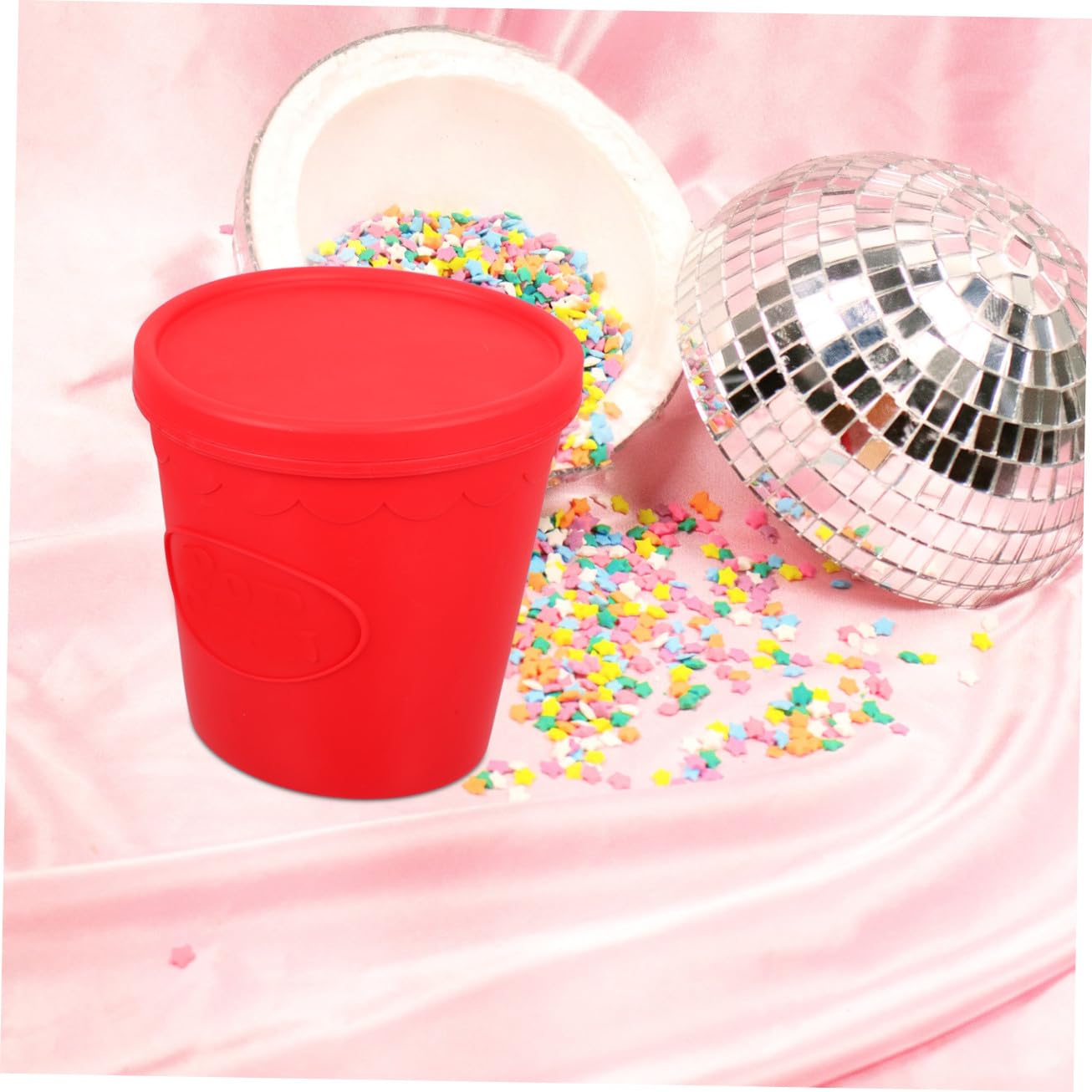 IMIKEYA 2 Stück Popcorn Eimer Goodie Boxen Keksbehälter Popcorn Boxen Wiederverwendbare Behälter Party Snacks Eimer Pommes Frites Becher Beutel Rot