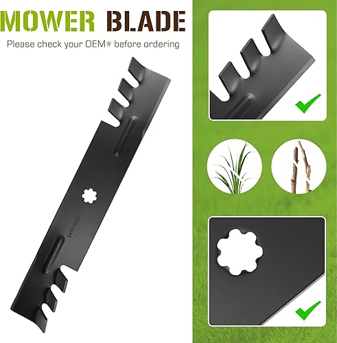 Miniatura 4 de El juego de cuchillas de acolchado reemplaza a GY20852 AM141035 para John Deere 48 pulgadas cubierta GX21784 GX21786 GY20852 D155 D160 LA130 LA145