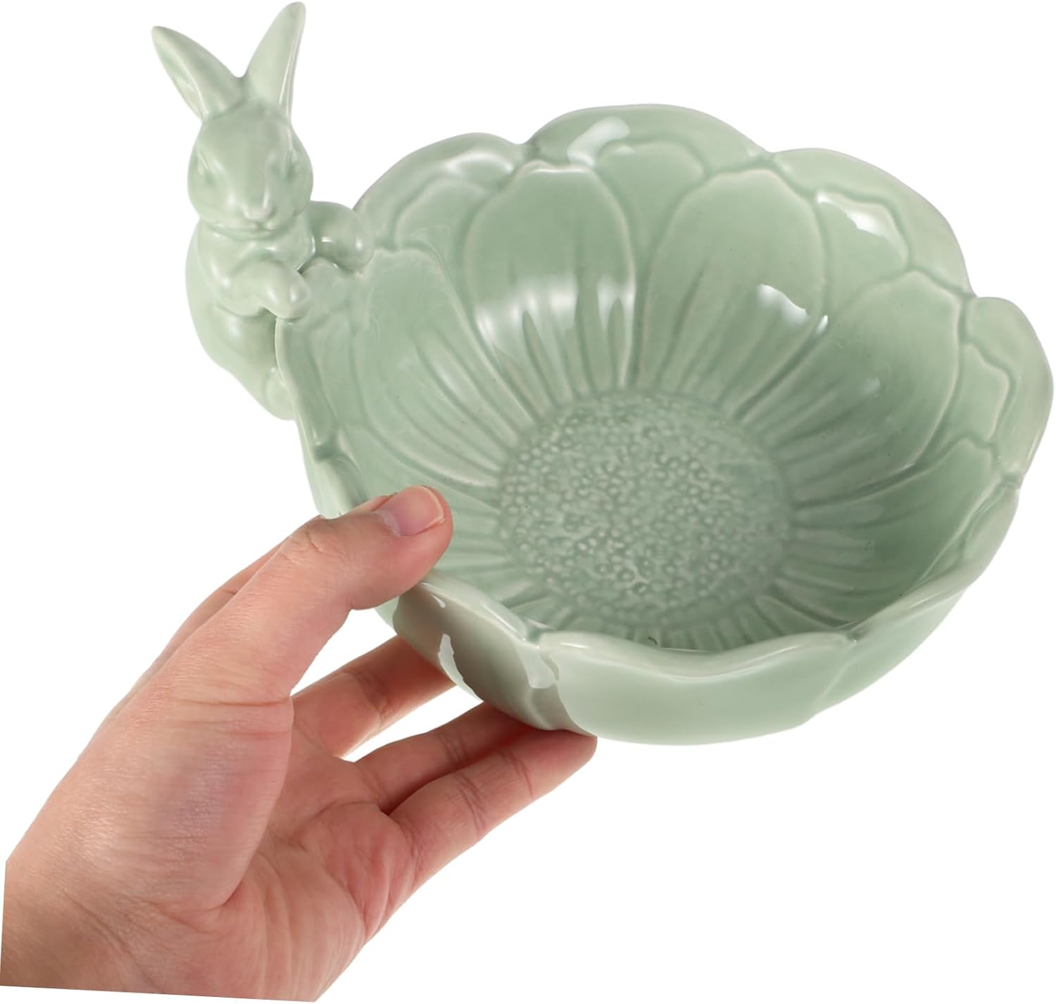Cabilock Cute Bunny Shaped Bowl for Easter Celebrations Festive Animal Tableware for Serving Fruit Snacks and Desserts Charming Decorative Bowl for Home Decor and Entertaining