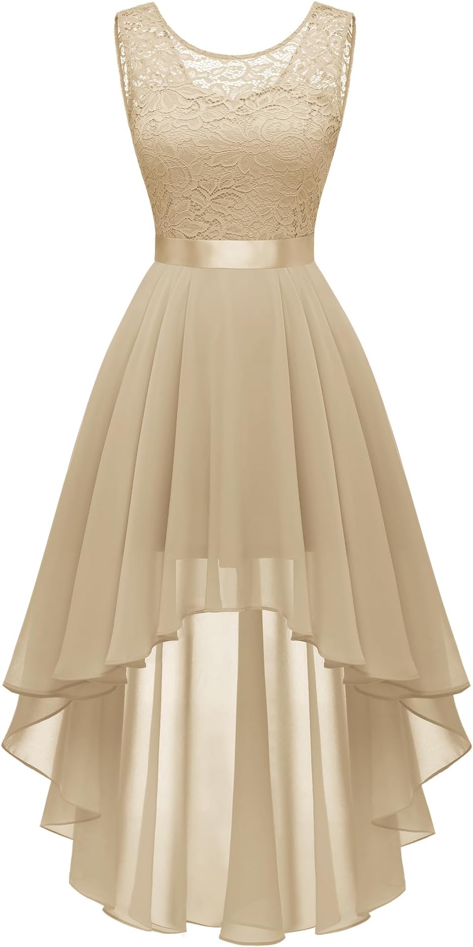 Sequin Wedding Guest Formal Cocktail Dresses Prom Party Lace High Low Bridesmaid Elegant Dress