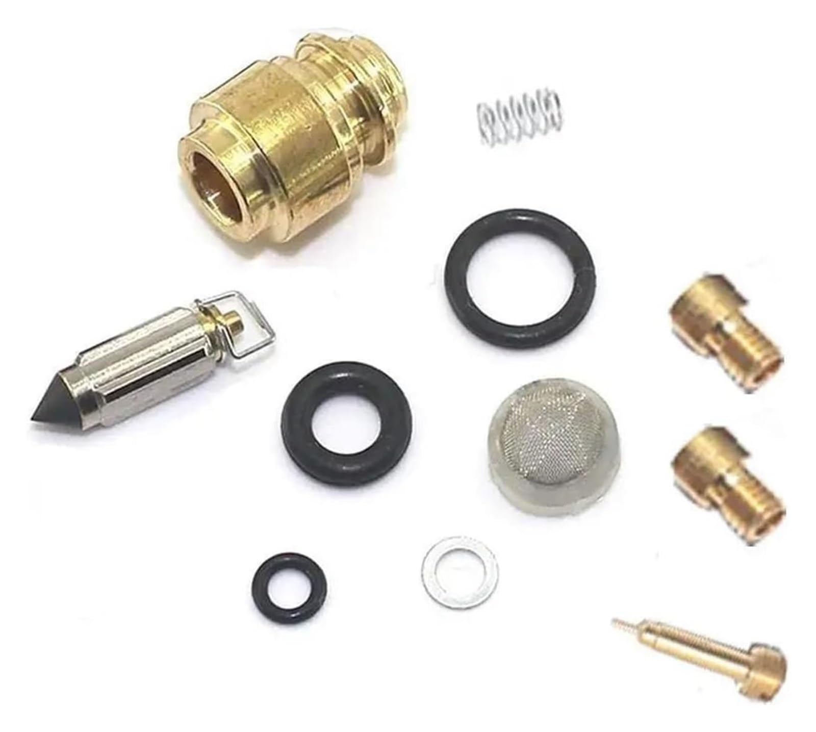 Kit Réparation Carburateur Moto pour Yamaha FZS600 pour Fazer 1998-2003 FZS 600 Réparation Carburateur Moto Flottant Joint D'aiguille Gicleur Soupape Siège Remplacement Pièces(Color 1)