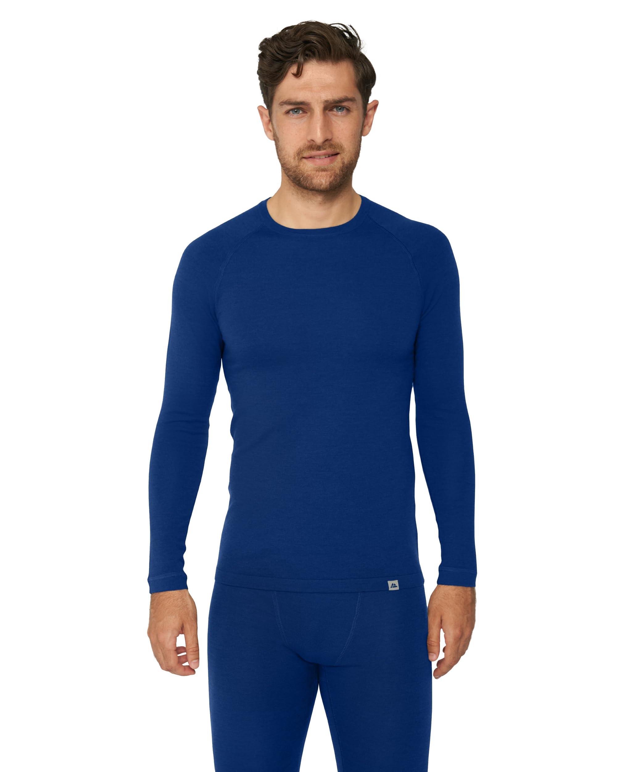 DANISH ENDURANCE Maglia Termica Uomo in Lana Merino, Manica Lunga, Intimo Termico per Sci, Trekking, Escursionismo con o Senza Chiusura Zip