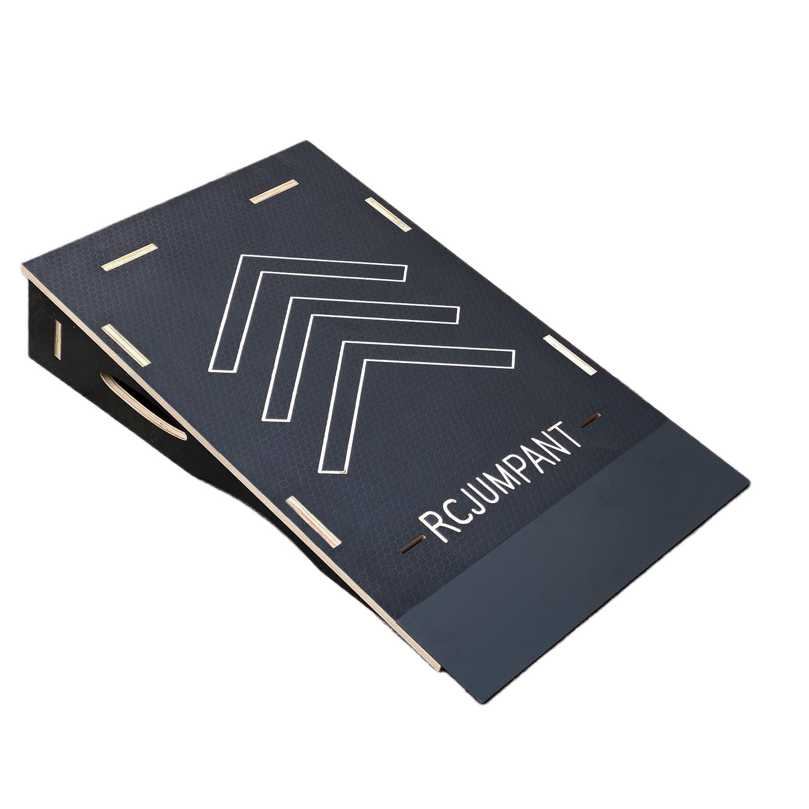 Rampa per skateboard e bici, Rampa per auto RC, per BMX, con piastra in ferro, 3 misure, portatile, antiscivolo, montaggio senza attrezzi (nero, 89 x 23,3 x 22,1 cm (lunghezza x larghezza x altezza)