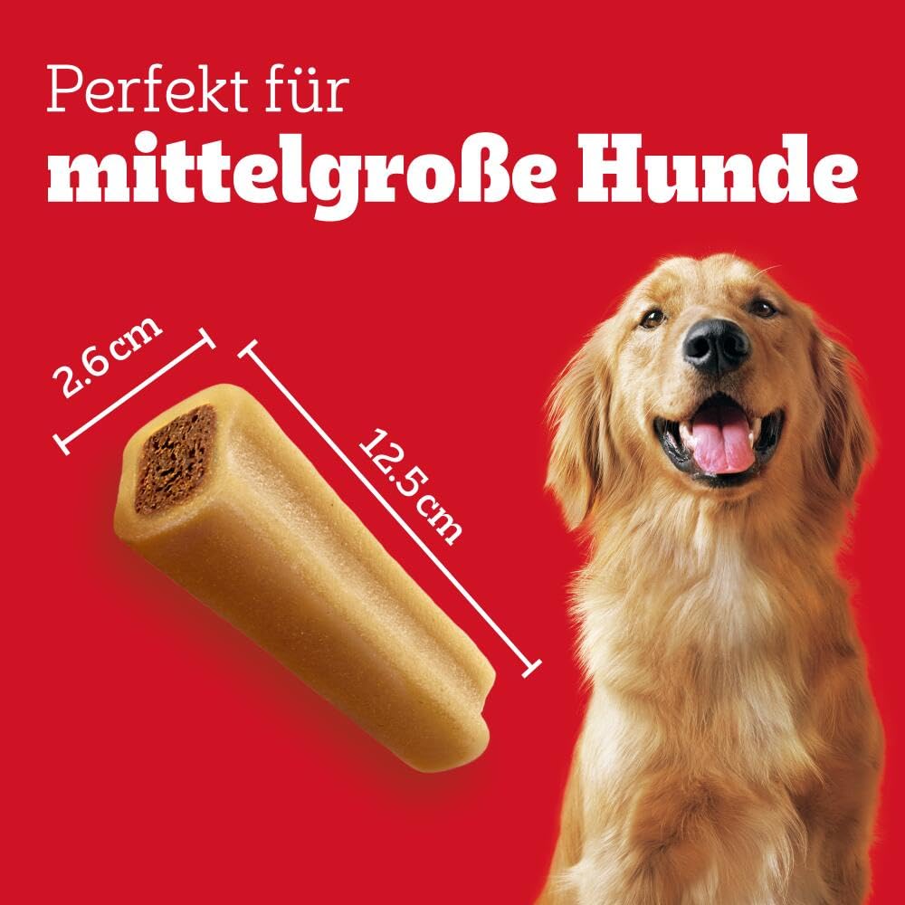 Pedigree Jumbone Riesenknochen Mittelgroß Rind & Geflügel Geschmack Hundesnack 12 x 2 Stück