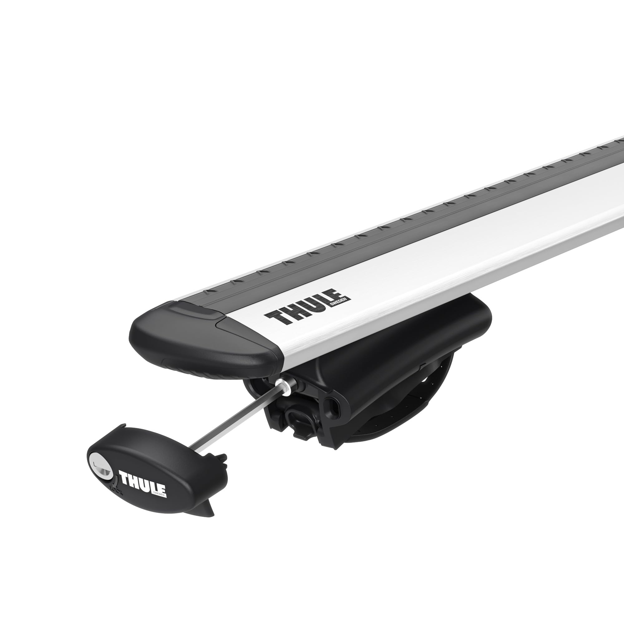 Thule Oversize Rail Foot Pied Pour Barres De Toit Longitudinales Surélevées Véhicules Avec Profils Rails Surdimensionnés, Pack 4 Black, One-Size