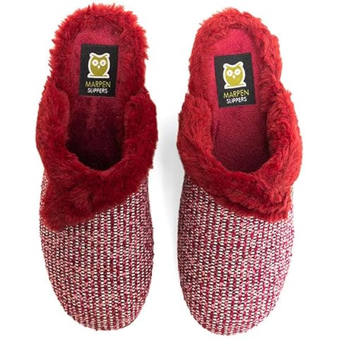 MARPEN SLIPPERS, Zapatillas de Casa de Invierno con Cuña de Lana para Mujer Cover
