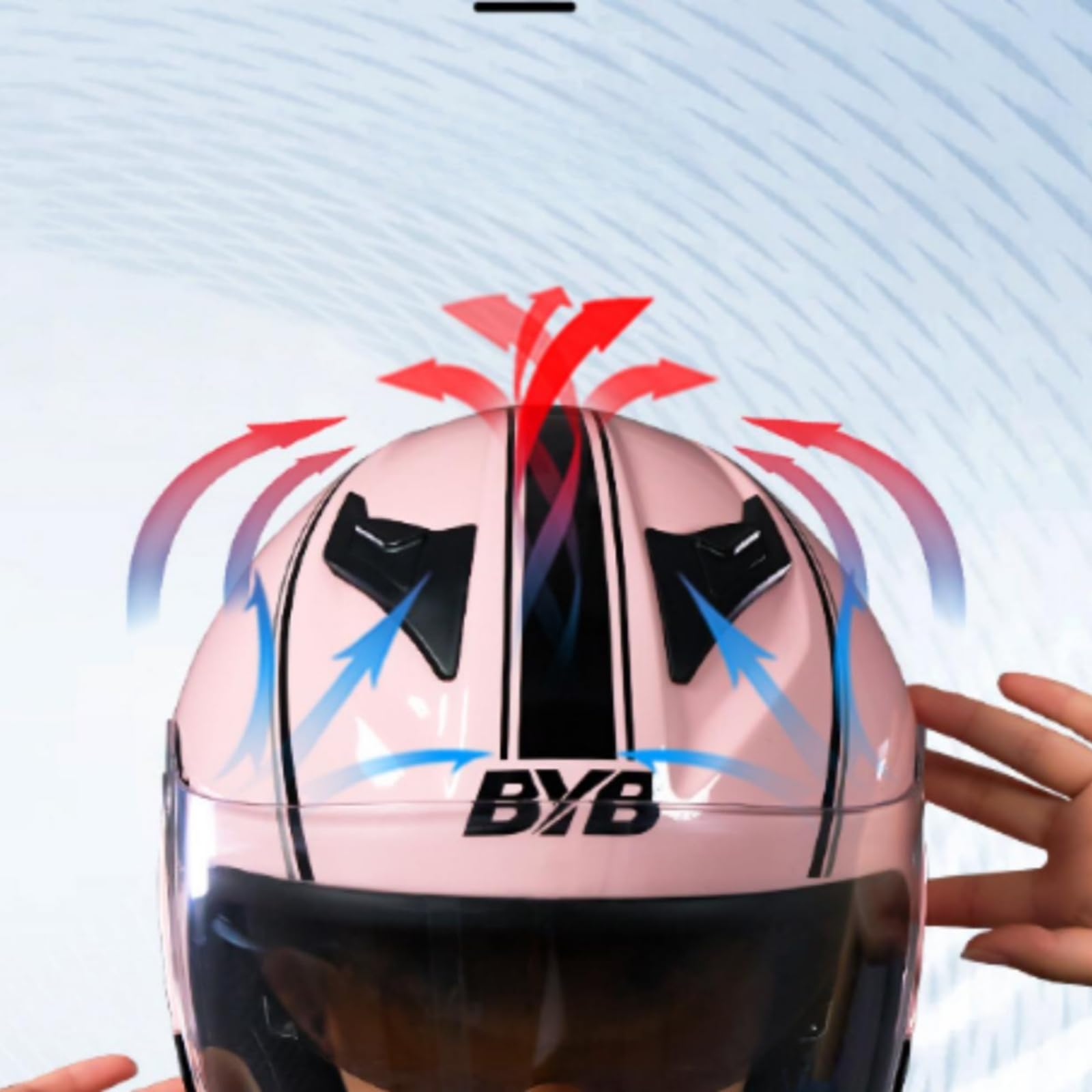 Casco con Visiera Parasole Leggero