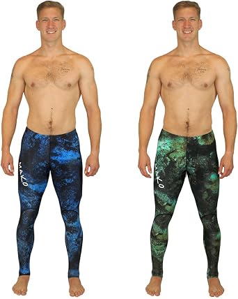 MAKO Spearguns Rash Guard Pants for Men and Women | Unisex Dive Skin Pants for Spearfishing | Includes Ankle Straps