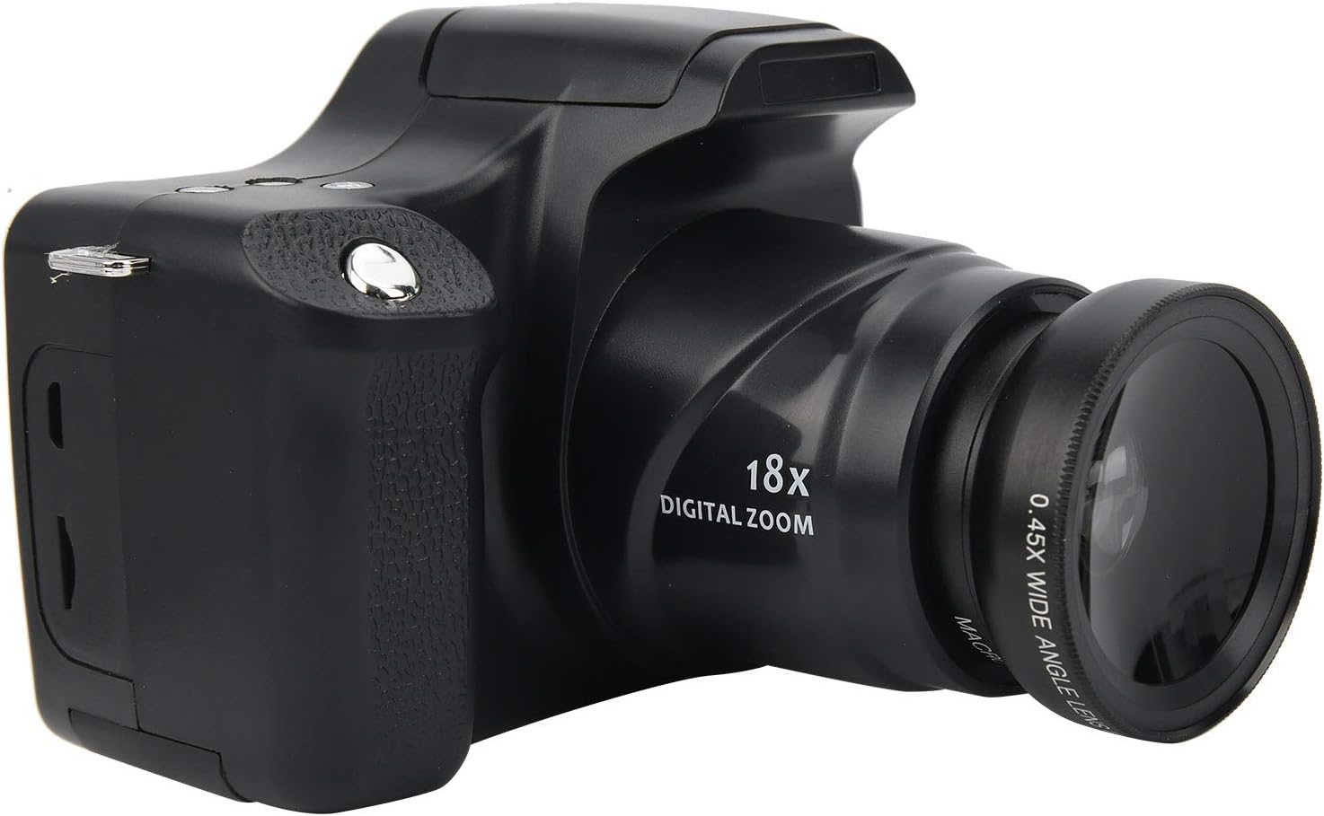 Digital Camera, 18X Digital Zoom 24MP Photos HD Video 3In LCD HD Screen Video Camera 32GB Memory Card CMOS 5MP Built-in Flash USB Charging Long Focal Length 1500Mah DSLR Camera(Standard Edition)