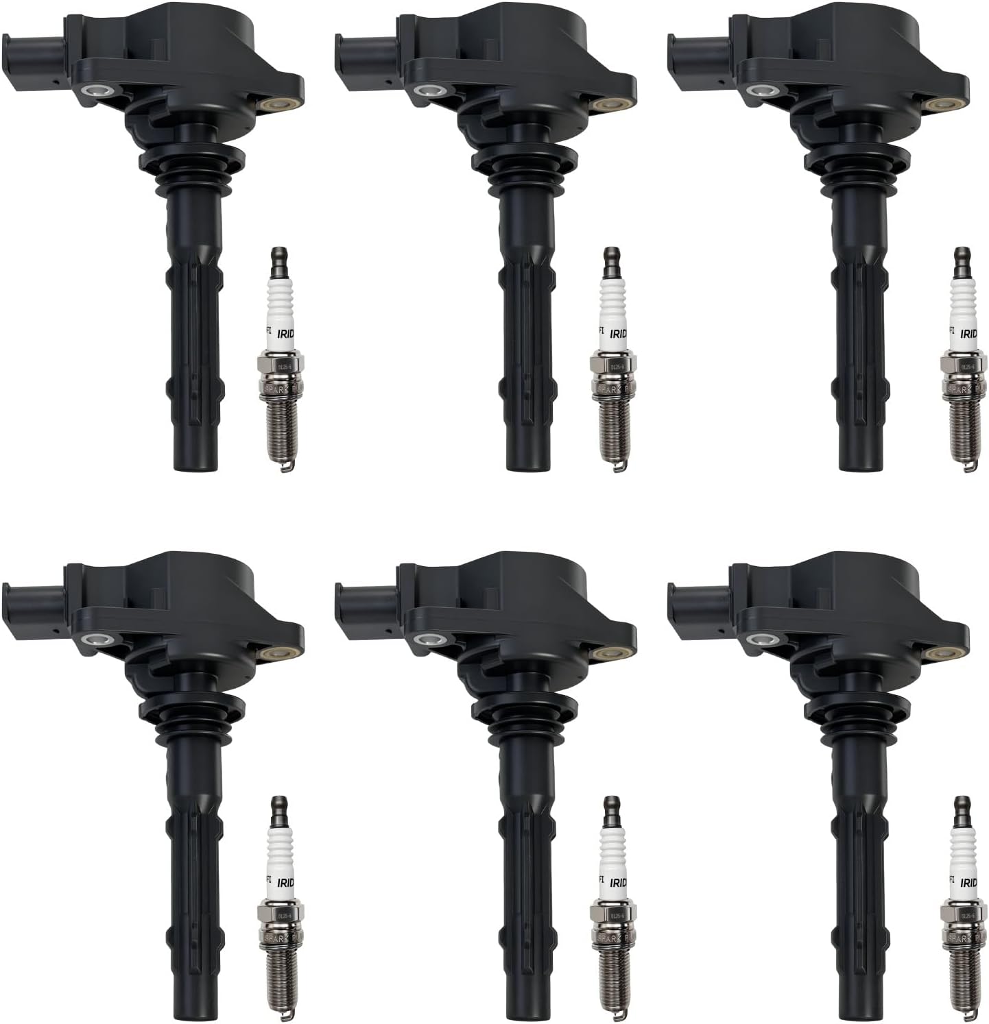 UF535 Ignition Coil Pack & 95983 Spark Plugs Fit for Mercedes-Benz C230 C280 CLK350 E350 ML350 SLK280 Dodge Sprinter 3500 2.5L 3.0L 3.5L 5.5L V6, Replaces C1691 5C1748
