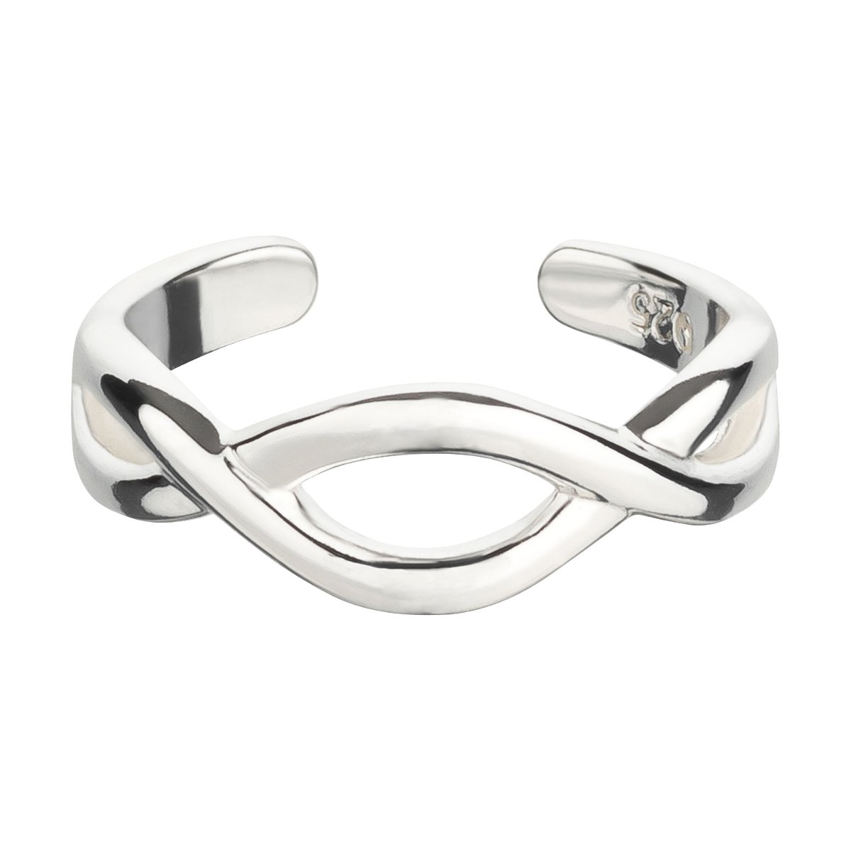 LeCalla Bague D'Orteil Argent Sterling 925 Motif Infini Réglable Pour Femme - Hypoallergénique