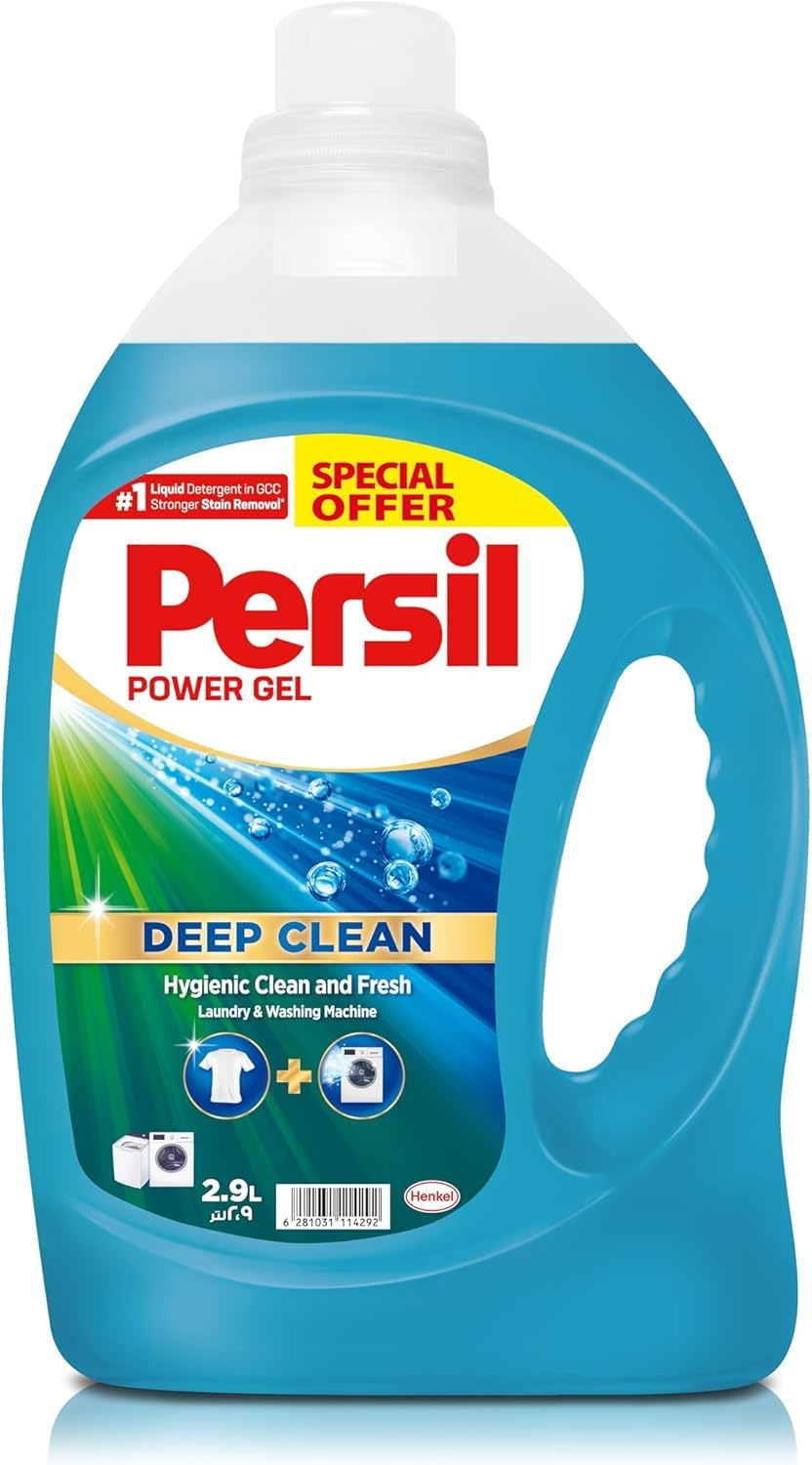 Power Gel Liquid Laundry Detergent, With Deep Clean Technology, Pack of Two, 2 x 950ML