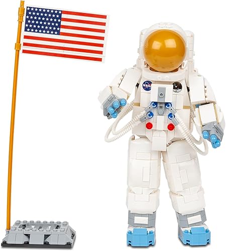Miniatura 4 de Brick Loot Producto oficial de la NASA Apollo 11 Lunar Lander Astronaut Toy Block Model Compatible con Major Block Brands Creative Fun Stem Set de