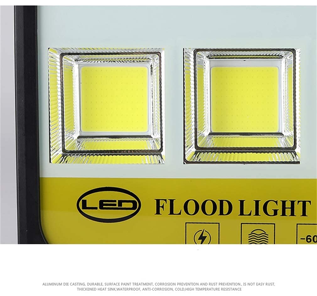 Solarleuchten für den Außenbereich, Startseite LED-Flutlicht Außenstrahler Sicherheitslicht Superhelles Vollwatt-Flutlicht, wiederaufladbares Arbeitslicht(100W)