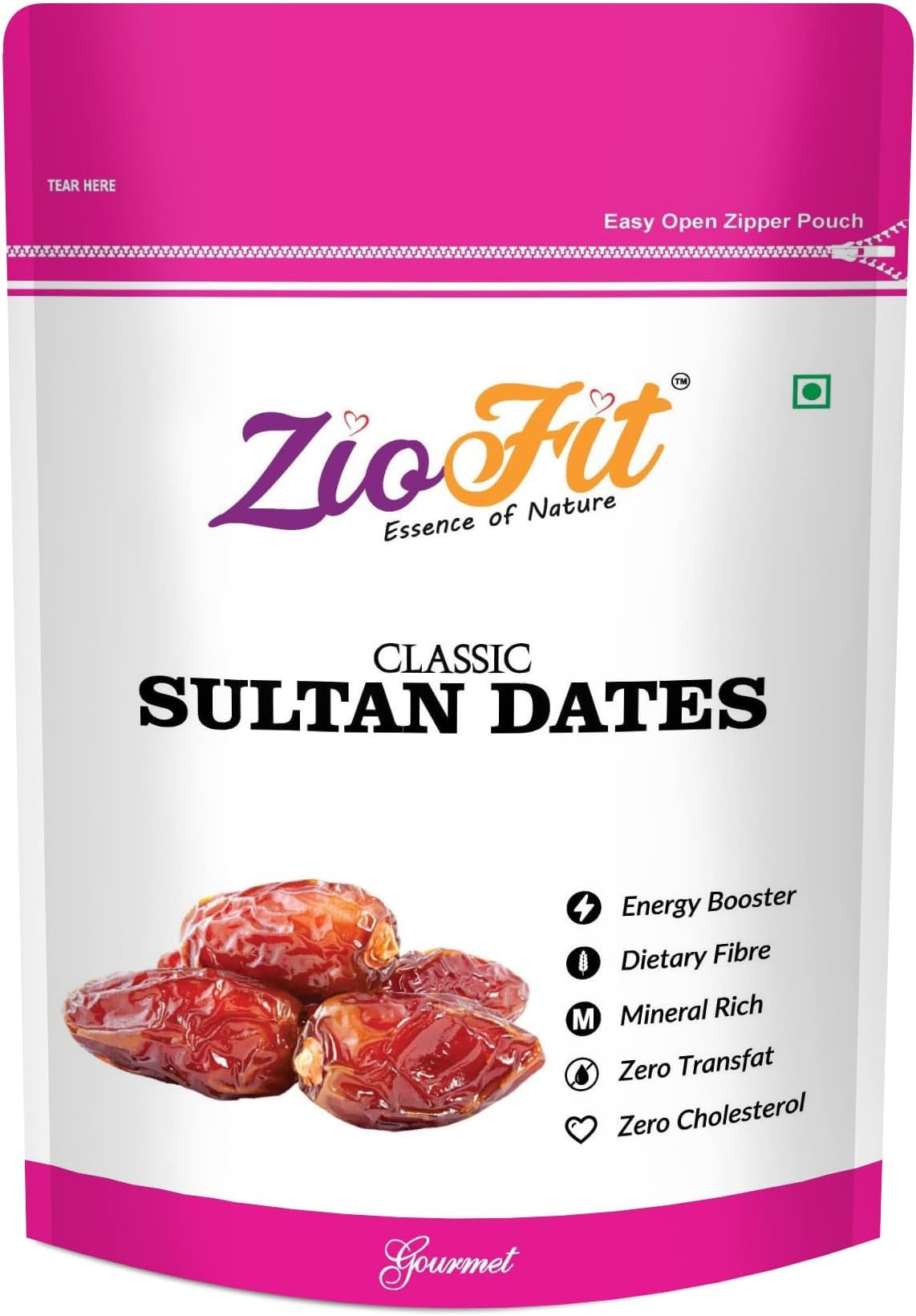 Classic Sultan Dates, Dry Fruit for Weight Management, Soft Chewy Texture & Sweet Caramel Taste, 250 g