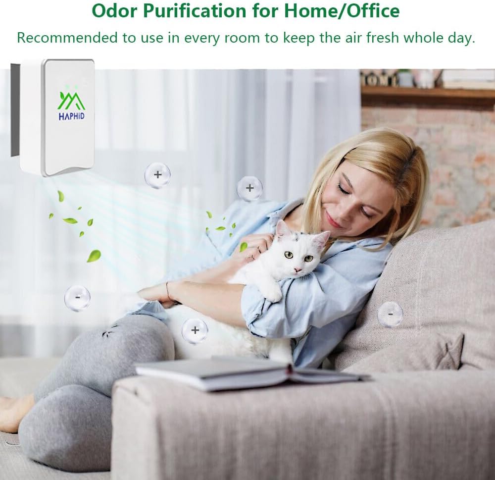 Ionizer Air Purifier, Air Ionizer Plug In Ion Generator with Highest Output - Up to 32 Million Anions/Sec, Plug In Odrx & Ion Air Purifier for Purify: Odors, Pets Smell, Etc (5-Pack)