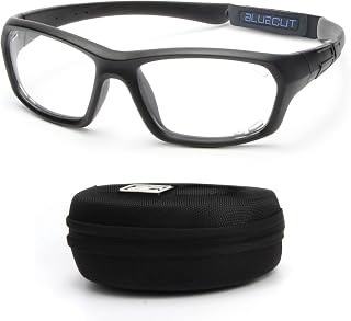 BlueCut Photochromic Sports Goggles - Anti-Fog Safety Glasses for Basketball Pickleball Tennis Cycling Adult Protection