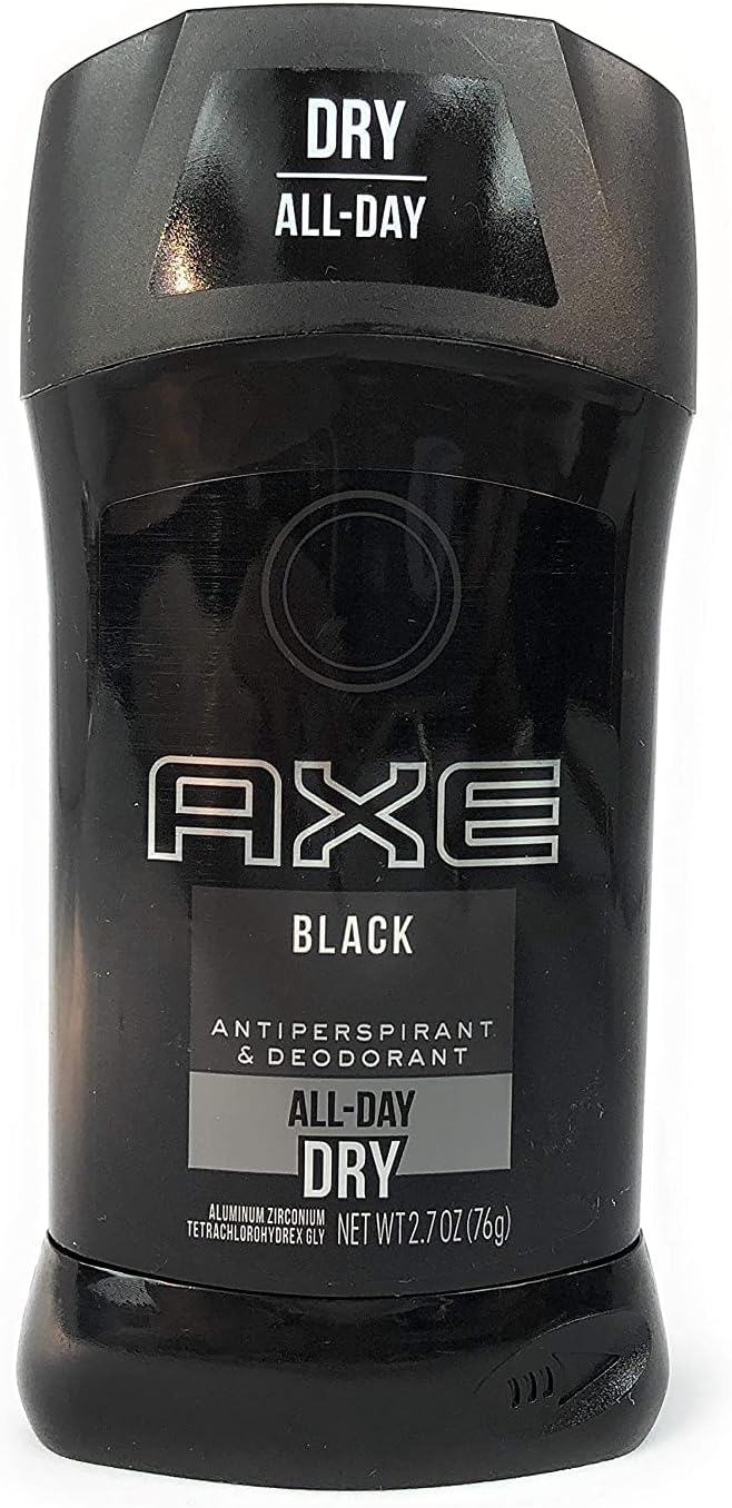 Black Antiperspirant Deodorants Stick, 2.7 Oz (Pack of 2)