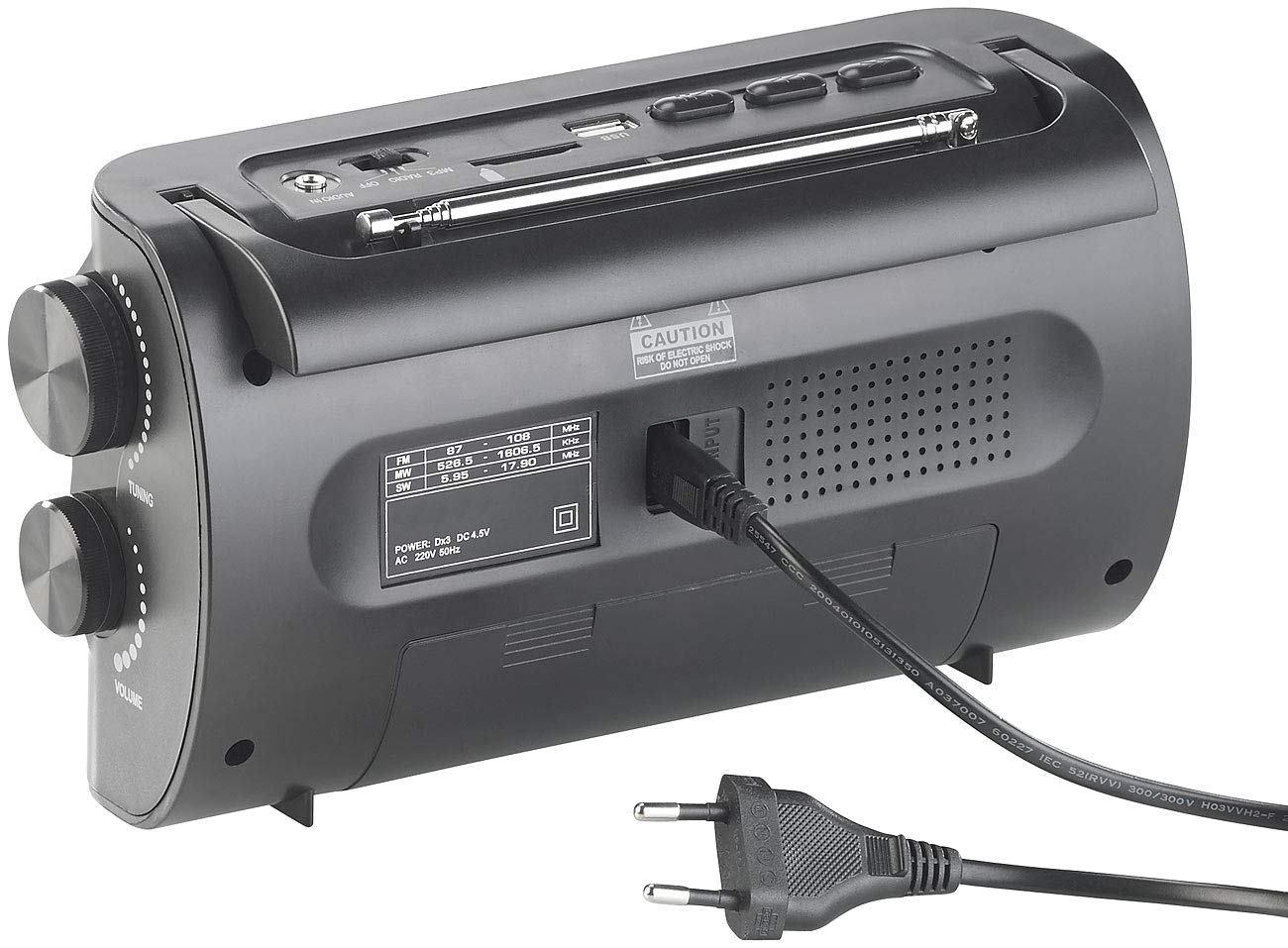 auvisio Analogradio: Analoger 9-Band-Weltempfänger mit Bluetooth, USB, SD, AUX und Akku (Kurzwellen-Radio)