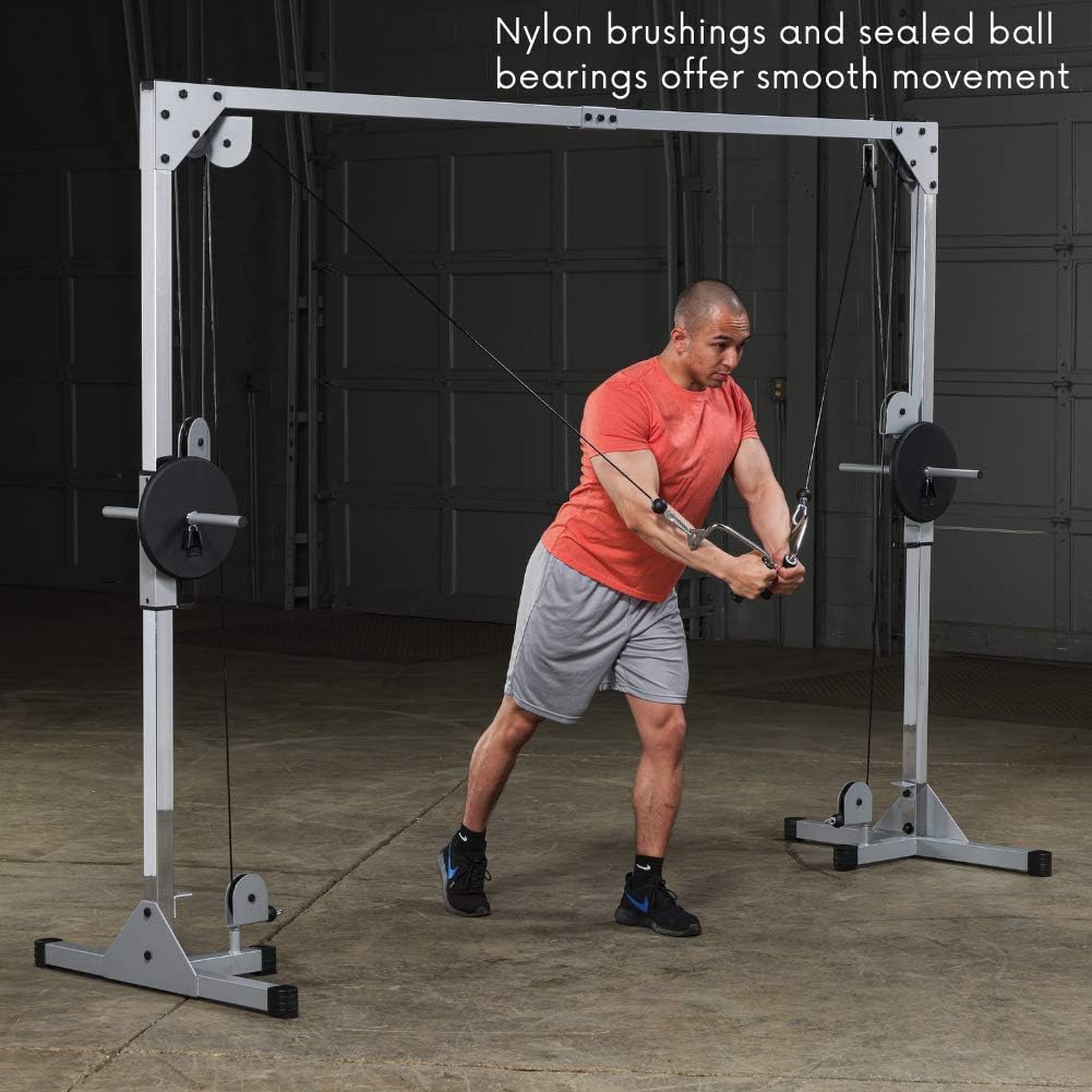 Body-Solid Powerline PCCO90X Cable Crossover Machine for Weightlifting, Bodybuilding, and Training Workouts, Black