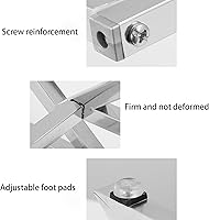 Vista 5 de Bandeja para servir condimentos de dos capas, 8 recipientes de condimentos de acero inoxidable con tapas y cucharones, juego de recipientes