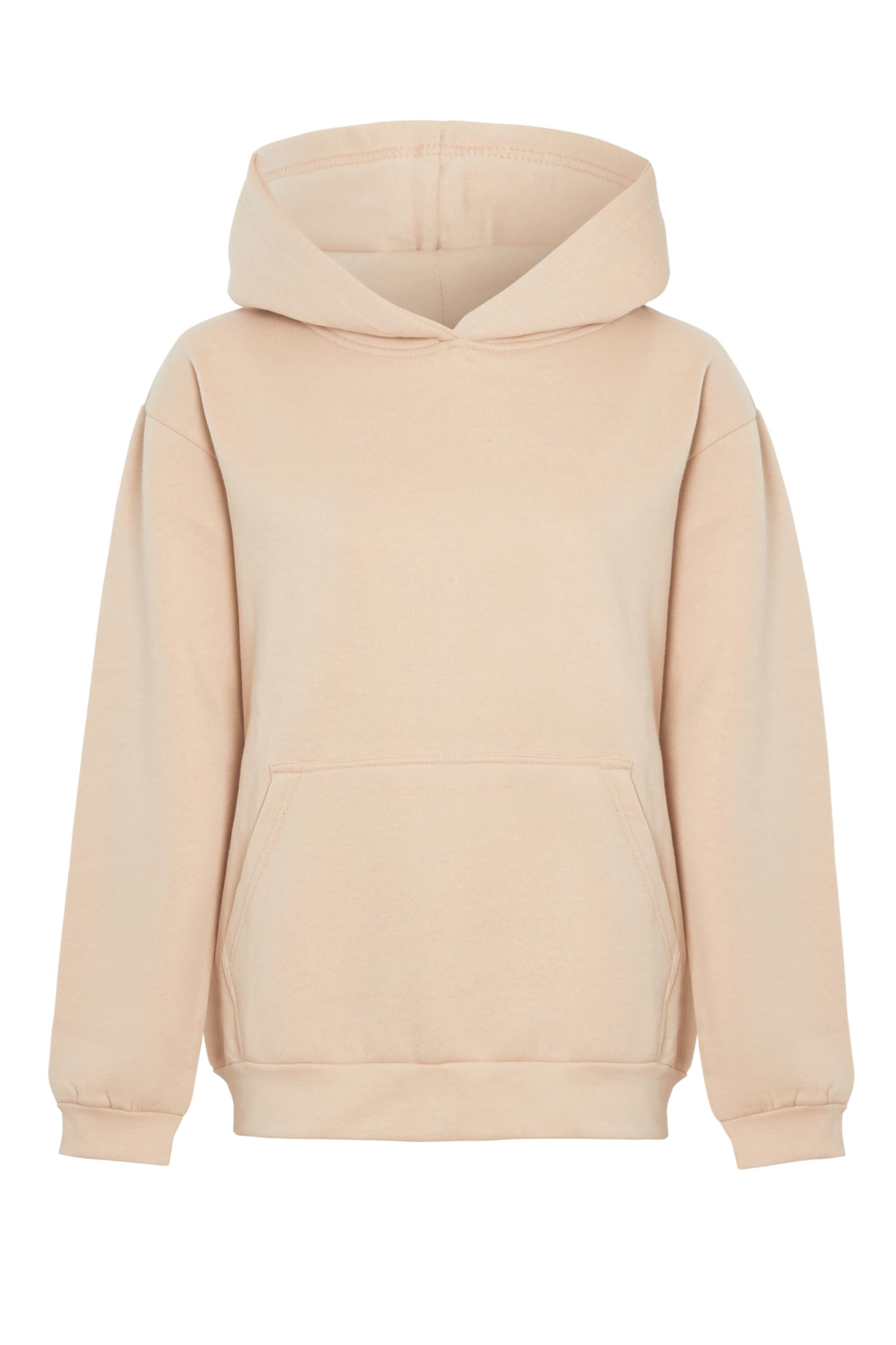 imporio 11 Women's Lightweight Pullover Hoodie Soft Stylish Without Drawstring Ladies Hoodie UK Size S-XL (UK, Alpha, XL, Regular, Regular, Sand)