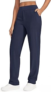 ShiftReady Yoga Pants Women High Waist Dress Work Pants with Pockets Straight Leg Business Casual Trousers 28"/30"/32"